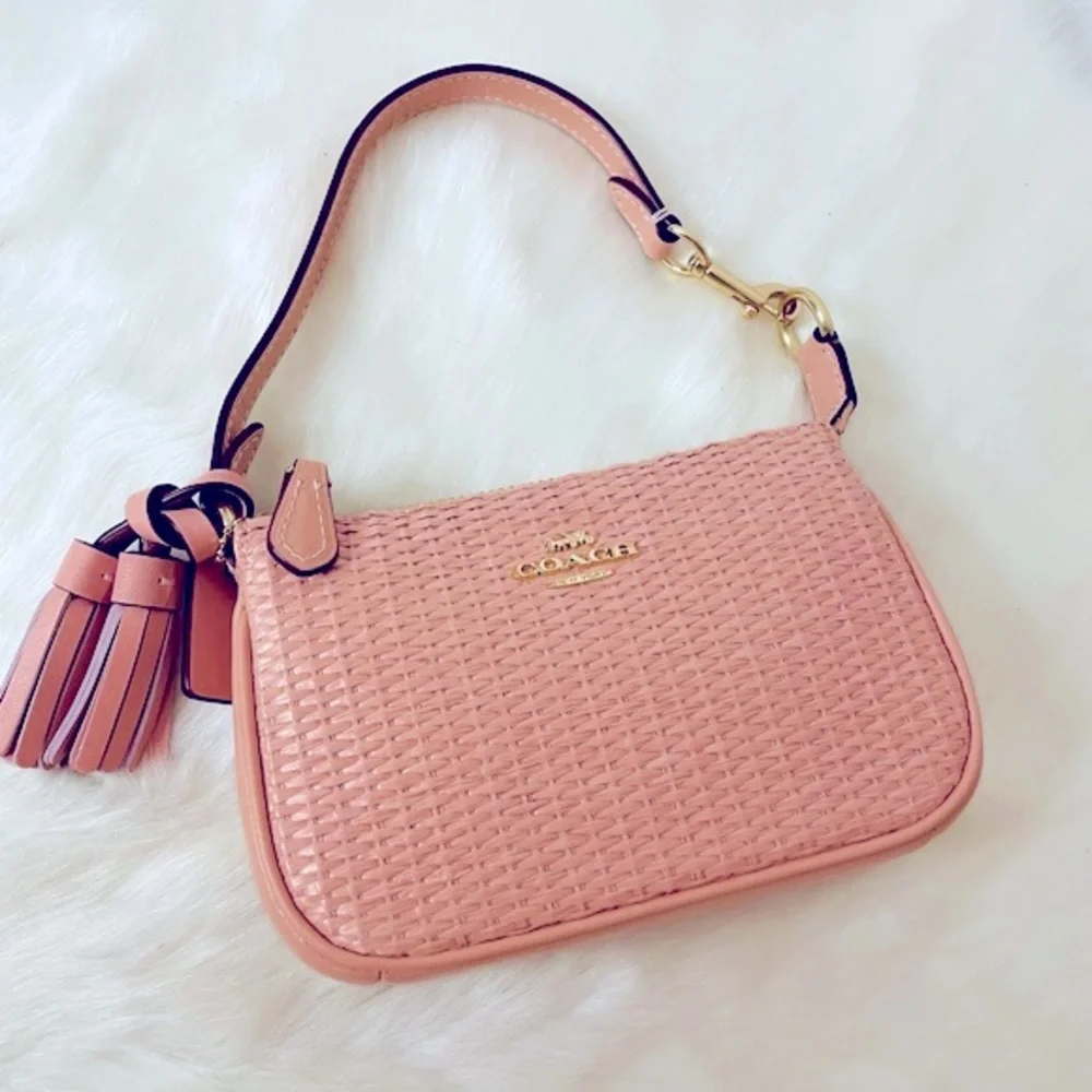 NWT Coach Nolita 15 In Straw Wristlet. - Picture 3 of 13
